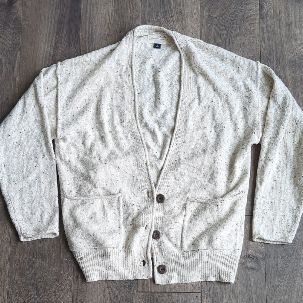 Universal Thread Women's Speckled Cream Cardigan